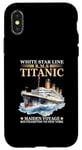 Coque pour iPhone X/XS Titanic Expert – White Starline RMS Titanic Garçons Filles