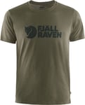 Fjällräven Logo T-shirt Men Oliv XL - Fri frakt