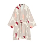 Marimekko Unikko kylpytakki Powder-grey-cherry-pink, L