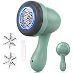 Lint Remover, Electric Fabric Shaver Bobble Remover for Clothing with 3 Blades & USB, Portable Quick Debobbler clothes Shaver Lint Roller Carpet Blanket Sweater Fuzz Pilling Fluff Remover for Clothes