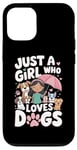 iPhone 12/12 Pro Just A Girl Who Loves Dogs Graphic Style 02 Case