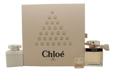 CHLOÉ GIFT SET 75ML EDP + 100ML BODY LOTION + 5ML EDP - WOMEN'S FOR HER. NEW