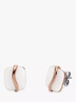 Skagen Wave Glass Stud Earrings