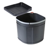 FRANKE | Poubelle de tri des déchets Sorter Mini (121.0176.518) | Containers : 17.5L | Couleur : Noir