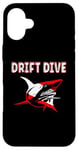 Coque pour iPhone 16 Plus Équipement de plongée sous-marine - Drapeau de plongée Shark Drift pour la plongée sous-marine