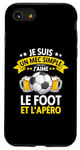 Coque pour iPhone SE (2020) / 7 / 8 Je Suis Un Mec Simple J'Aime Le Foot Et L'Apéro Humour