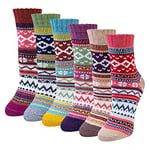 Femme Chaussettes Hiver en Mérinos Laine Chaussettes Mignonnes Chaude Épaisses Coton Thermiques pour Hiver, Chaussetes Animaux Chat … (Style-C)