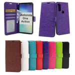 Crazy Horse Wallet Motorola One Action Turkos