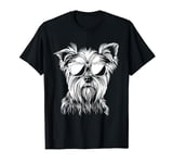 Yorkshire Terrier Sunglasses Funny Dog Mom Yorkie Dad T-Shirt