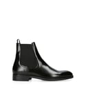 Kurt Geiger London Mens Leather Hunter Chelsea Boots - Black Leather (archived) - Size UK 6