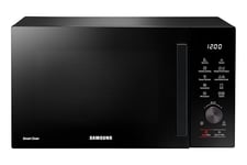 Samsung Slim Fry MC28A5137CK/E3 28L Combi Microwave Oven, Black Glass