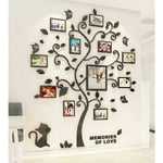 Stickers Muraux Arbre Cadre de Photo 3D diy Mural Autocollants Arts Décoration de la Maison pour Chambre, Salon, Chambre Enfants, Garderie, Salle,