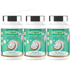 Yurie Coco Cold Pressed Coconut Oil Collagen Vitamins Weight Control x 3