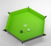 Gamegenic - Magnetic Dice Tray Hexagonal: Black / Green