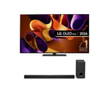 LG OLED65G46LS 65 Inch evo G4 OLED 4K UHD HDR Smart TV 2024 with US90TY 5.1.3 Channel Dolby Atmos Soundbar & Subwoofer Bundle