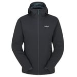 Rab  Xenair Alpine Light Jacket Dame, Ebn Ebony, 12