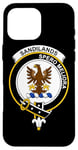 Coque pour iPhone 16 Pro Max Armoiries Sandilands - Blason de la famille