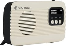 DAB/DAB+ Digital Portable Radio FM Bluetooth Rechargeable - Retro Classic by VQ