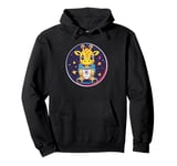 Adorable Giraffe In Space Adventure Pullover Hoodie