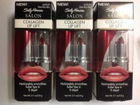 ( LOT OF 3 ) Sally Hansen Salon Collagen Lip Lift SHEER BERRY BLISS NEW