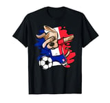 Dabbing Dog France Soccer Fans Jersey France Football Lovers T-Shirt