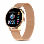 Montre Connectée Femmes Homme Smartwatch Sport Bracelet Connecté Fitness Tracker d'Activité pour Android iPhone Or