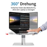 Newaner Laptop Stand Aluminum Height Adjustable, Computer Riser Holder 360°Rotatable Compatible With Notebook of 10-16inch Including Macbook Pro/Air Surface Lenovo Hp Asus Acer Dell MSI Samsung