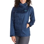 Marmot Femme Precip Eco Jacket, Veste Imperméable, Veste de Pluie Légère à Capuche, Imperméable Coupe-Vent, Coupe-Vent Respirant, Adapté pour la Course et la Randonnée, Arctic Navy, XL