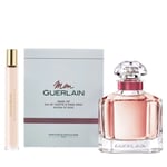 Guerlain Mon Bloom Of Rose 100ml Eau De Toilette Gift Set With Travel 10ml EDT