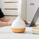 FEA-Humidificateur d'Air Ultrasonique à Brume Froide,Diffuseur d'Huile Essentielle et d'Arôme avec Lampe à Flamme LED,Purificateur d'Air USB de Type Pulvérisation de Salle - Type wood grain #A