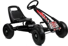 Lean Cars Gokart Black A-15 Oppblåsbare Hjul Lean Cars