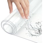 WOLTU Nappe Transparente Imperméable, Film de Protection pour Table en PVC, Épaisseur 1mm, 70x120cm