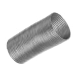 Ø 150mm / 6 inch Flexible Air Duct for Cooker Hood, Air Conditioner, Extractor Fan, Tumble Dryer - 1.5m / 4.9ft Semi-Rigid Exhaust Hose - Ventilation Ducting - Aluminium