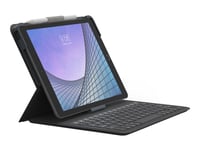 ZAGG Messenger Folio 2 - Clavier et étui - sans fil - Bluetooth - AZERTY - Français - Charbon clavier, Charbon étui - pour Apple 10.2-inch iPad; 10.5-inch iPad Air (3ème génération)