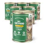 by Amazon Lot de 6 boîtes de Nourriture Humide pour Chat - Poulet pâté