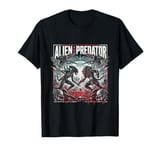 Graphic Alien Fighting Predator T-Shirt