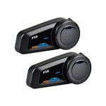 Fodsports intercom headset för motorcykel – 2-pack med Bluetooth och brusreducering