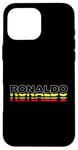 Coque pour iPhone 16 Pro Max Ronaldo Prénom amusant vintage coucher de soleil Ronaldo