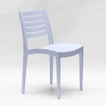 Chaise empilable polypropylène pour maison endroits publics et extérieur Grand Soleil Firenze Couleur: Bleu ciel