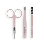 Revolution Beauty London, Kit de maquillage des sourcils, Kit de toilettage des sourcils, 3 pièces