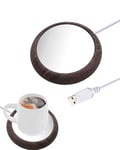 MYMULIKE Chauffe-Tasses à café,Chauffe-Tasses de Bureau avec USB Chauffe-Boissons Chauffe-Tasses à thé Chauffe-Bureau Plaque chauffante pour thé, Eau, Lait pour Bureau, Maison, Bureau