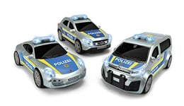 Dickie Toys 203712014 Unité de Police Véhicule d'intervention de Police Jouet Voiture 3 Modèles Différents Porsche, Citroën ou Mercedes Aléatoire 15 cm 3 Ans