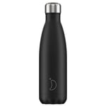 Chillys B500MOBLK - Reusable Stainless Steel Water Bottle 500ml | Black