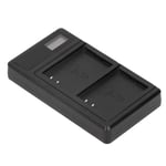 DAUERHAFT Camera Battery Charger with LCD Dispaly Sreen Camera Dual Charger for LP‑E10 Battery Charger for LP‑E10 Camera