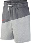 Nike M NSW Swoosh Short FT Shorts de Sport Homme Charcoal Heathr/University Red FR: S (Taille Fabricant: S)