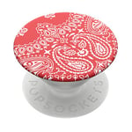PopSockets: PopGrip Expanding Stand and Grip with a Swappable Top for Phones & Tablets - Red Bandana