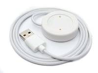 USB 2.0 Cable 100 cm Charging Station for Honor Watch GS3 Smartwatch in White