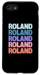 Coque pour iPhone SE (2020) / 7 / 8 Funny Modern Repeated Text Design Roland