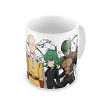 Grupo Erik - Mug One Punch Man, Anime 350ml | Tasse en Céramique Sous Licence Officielle | Mug Café & Thé, Idée Cadeau Geek, Anniversaire ou Noël