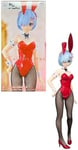 Furyu RE Zero - REM Couleur Rouge - Statuette BiCute Bunnies 29cm